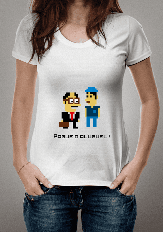 Pague o Aluguel Pixel Arte.