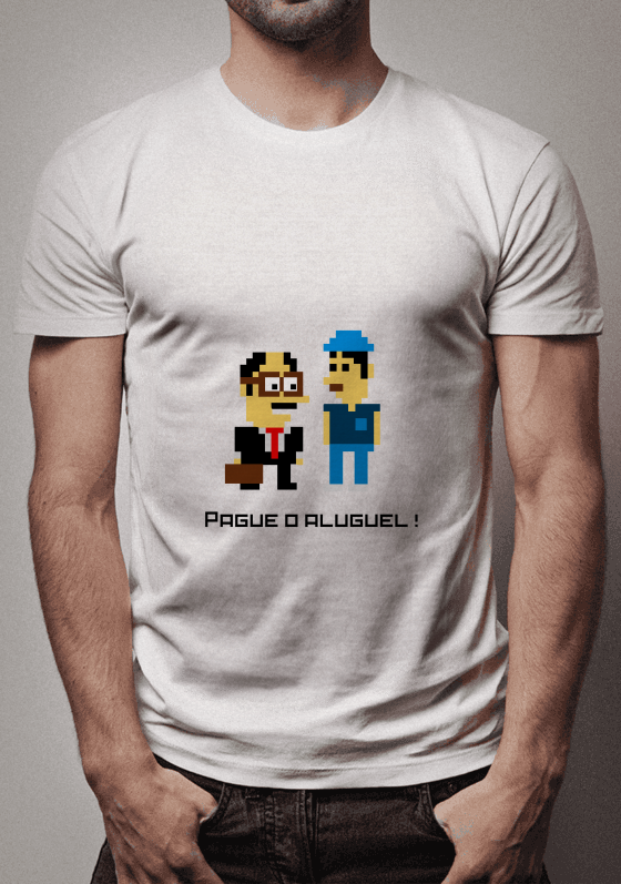 Pague o Aluguel Pixel Arte.
