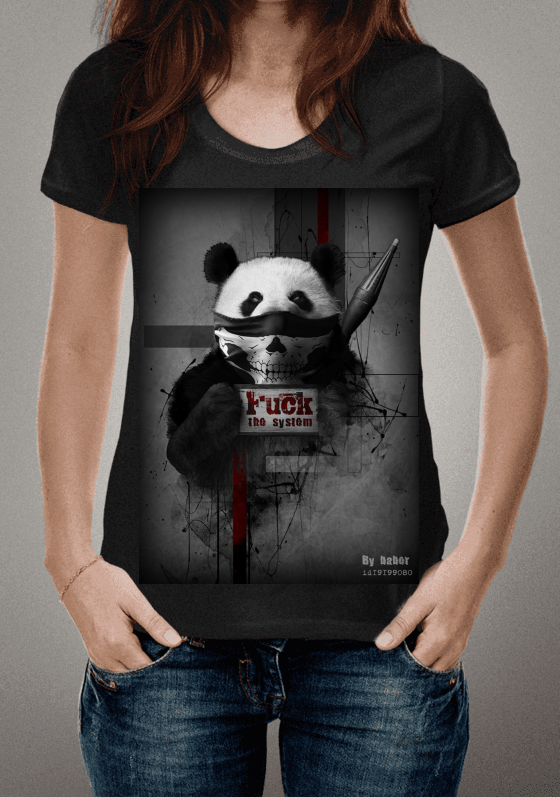 Nome do produto  panda ( fuck the system)