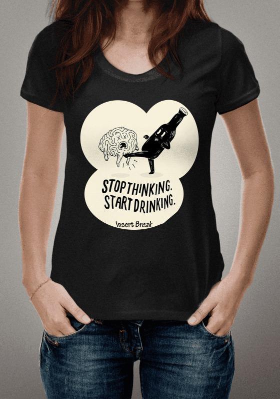 Nome do produto  Pare de pensar, comece a beber