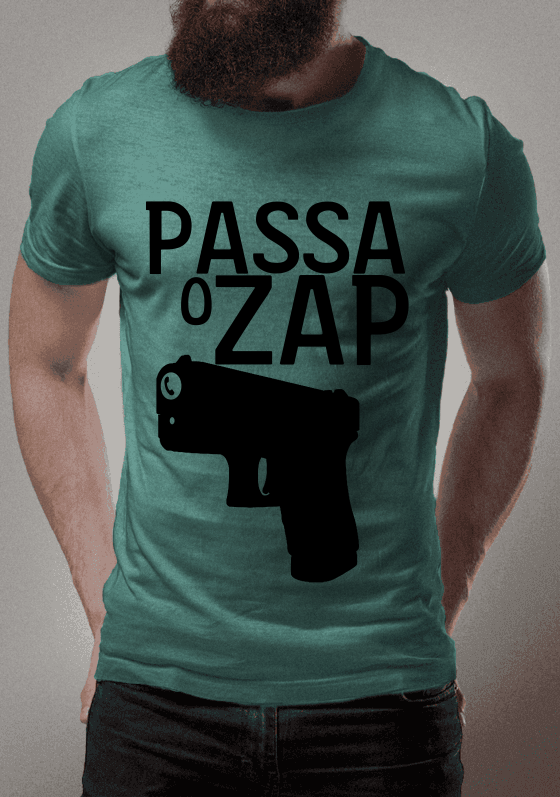Nome do produto: Passa o Zap -Estampa Preta