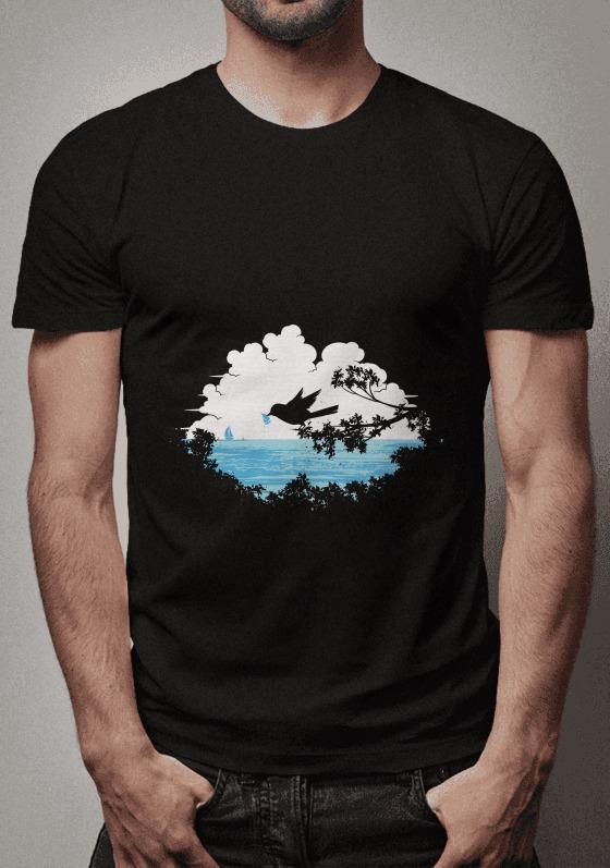 Nome do produto  Passarinho na Paisagem