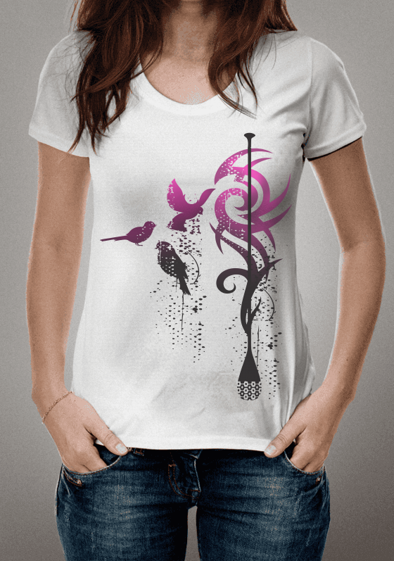 Nome do produto  Pássaros com tribal 