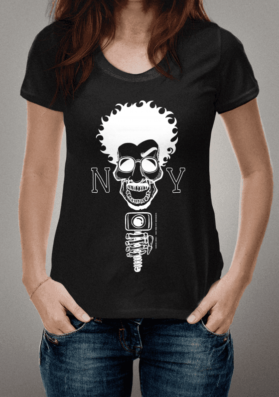 Nome do produto  Patrick Lopes -  Caveira Vlogger NY - Preta