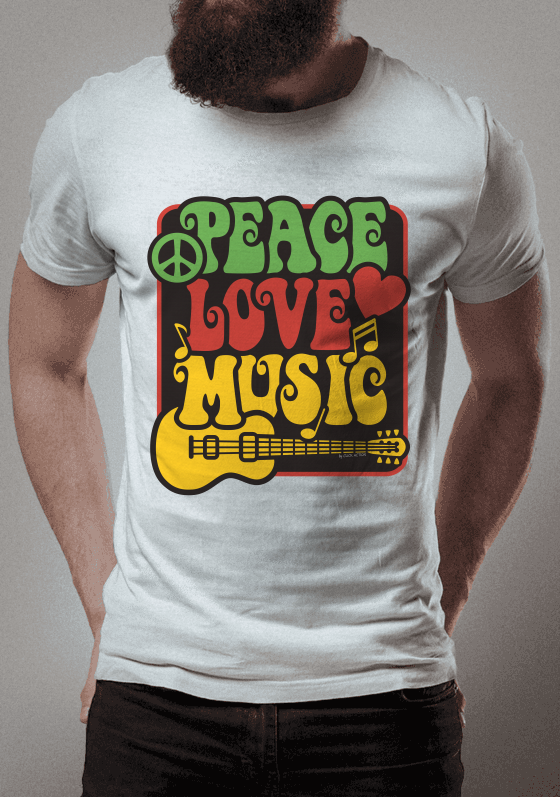 Nome do produto  Peace, Love and Music