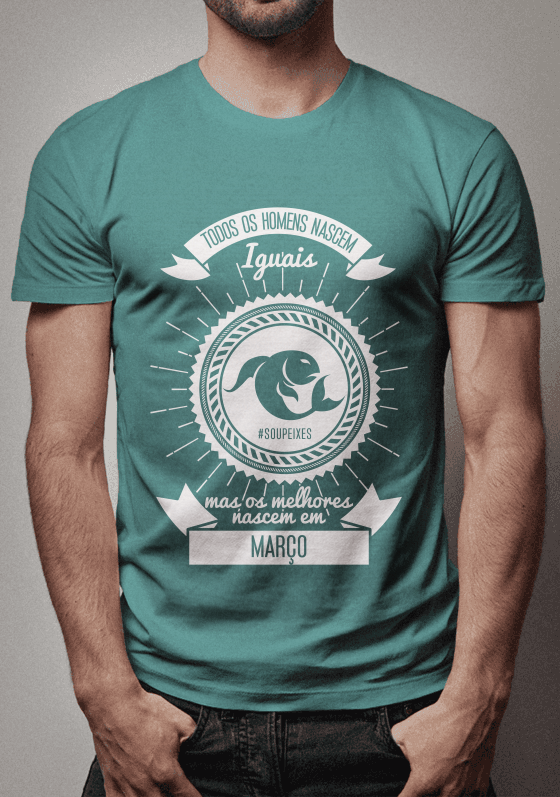 Nome do produto  Peixes Masculina Março Branca