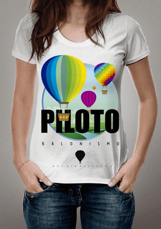 Nome do produto  Piloto Balonismo cores retrô