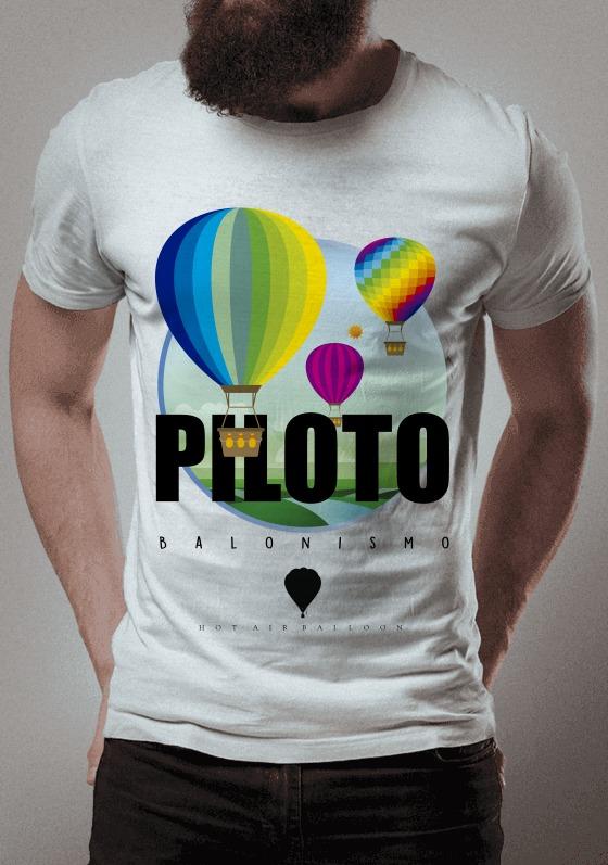 Nome do produto  Piloto Balonismo cores retrô