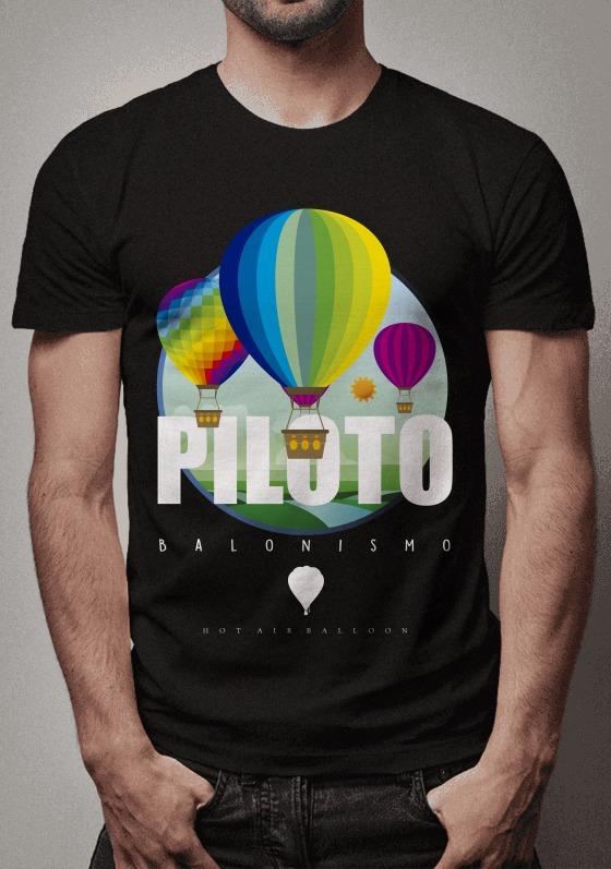 Nome do produto  Piloto Balonismo Cores Retrô e Branco