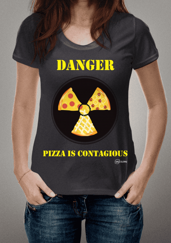 Pizza é contagiante