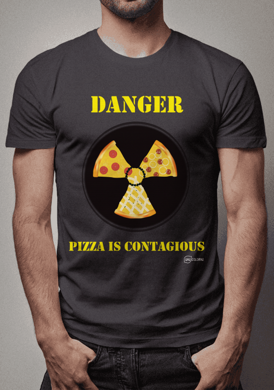 Pizza é contagiante
