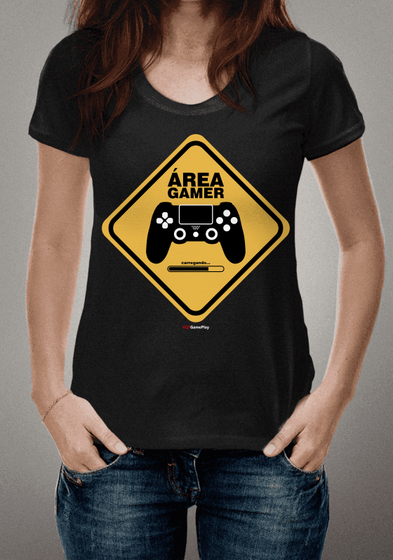 Placa Área Gamer - Preta