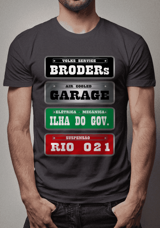 Nome do produto  PLACAS AUTOMOTIVAS BRODERS GARAGE