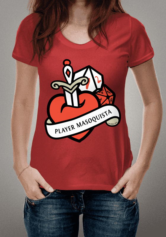 Nome do produto  Player Masoquista em vermelho