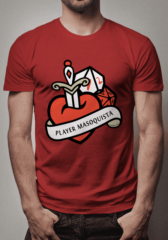 Nome do produto  Player Masoquista em vermelho