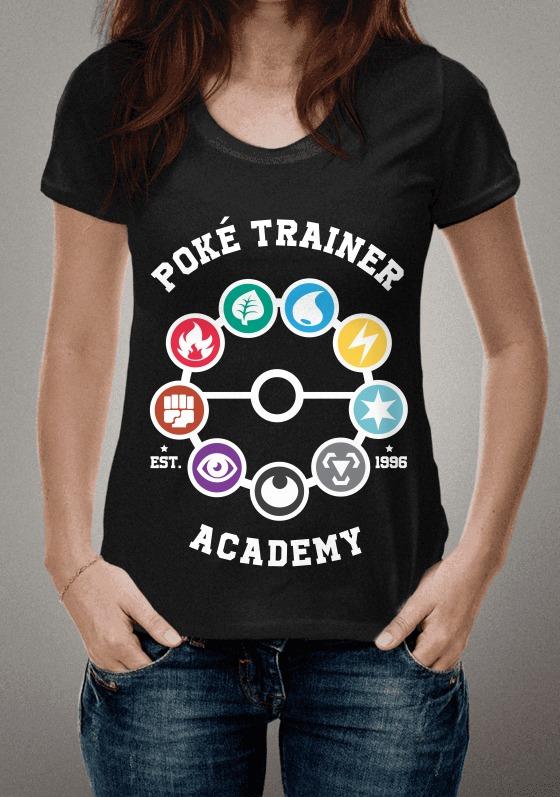Nome do produto  Pokemon Trainer Academy Shirt