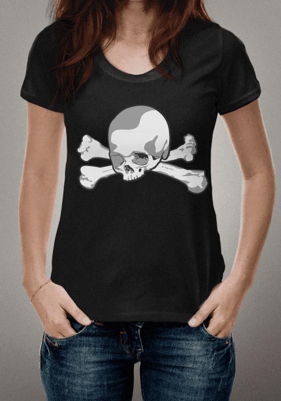 Nome do produto  Pop Art Realistic Skull