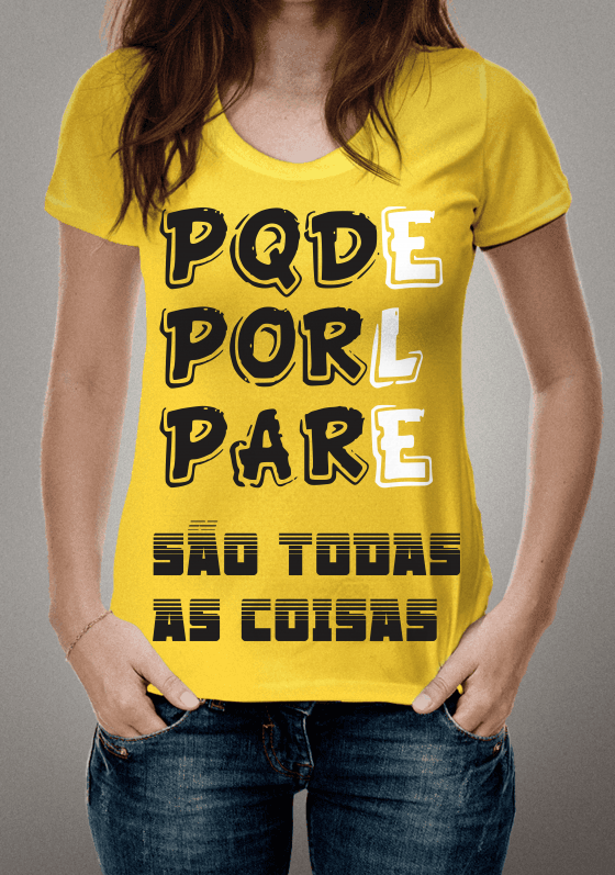 porque dEle e para Ele