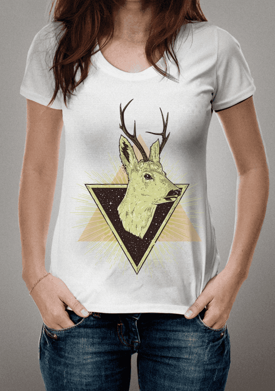 psychedelic deer