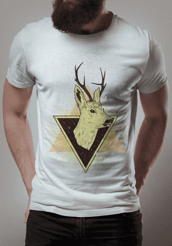 psychedelic deer