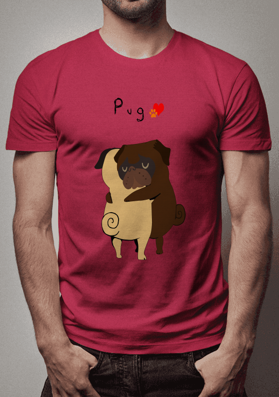 Pug abraço