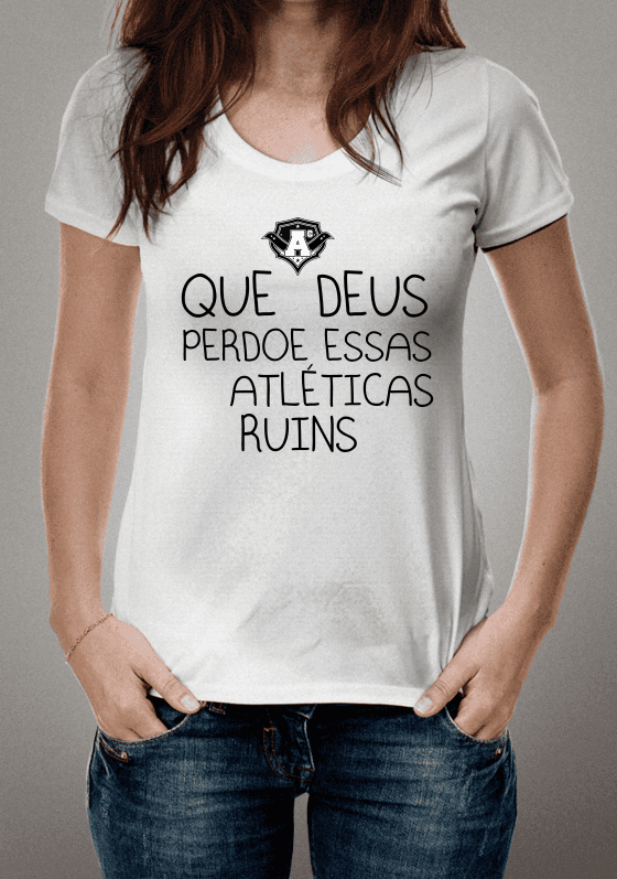 Nome do produto: Que Deus Perdoe Essas Atléticas Ruins (Preto)