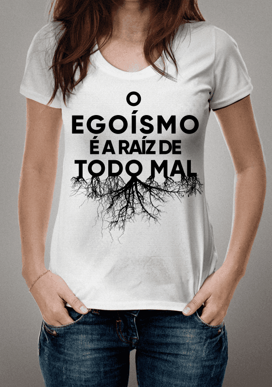 Nome do produto  Raíz do mal - Camiseta branca