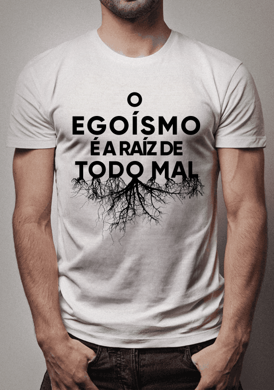 Nome do produto  Raíz do mal - Camiseta branca