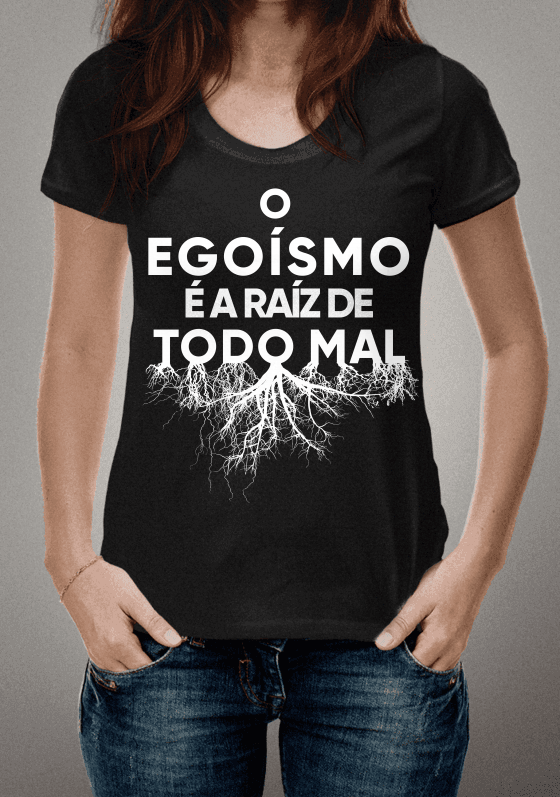 Nome do produto  Raiz do Mal - Camiseta Preta