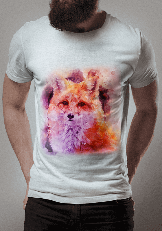 Nome do produto  Raposa Aquarela