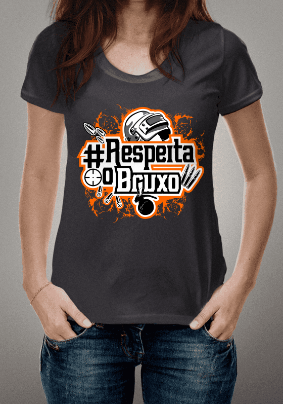 Nome do produto  Respeita o Bruxo - Colorida