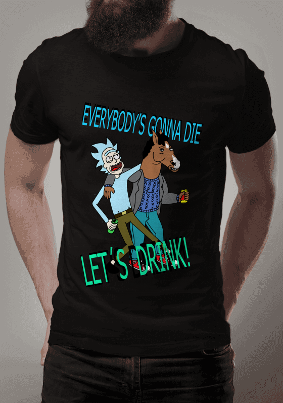 Nome do produto  Ricky e Bojack "let´s drink"