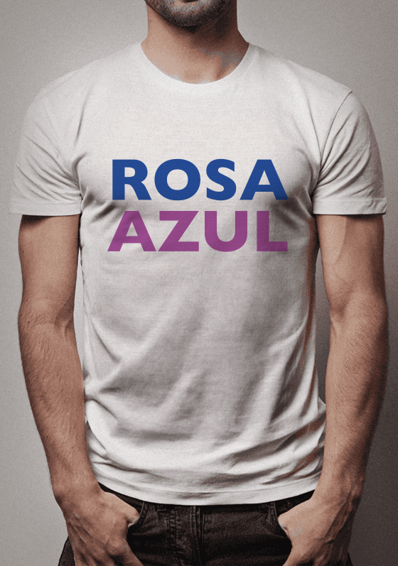 Rosa Azul e Azul Rosa  - Cores invertidas