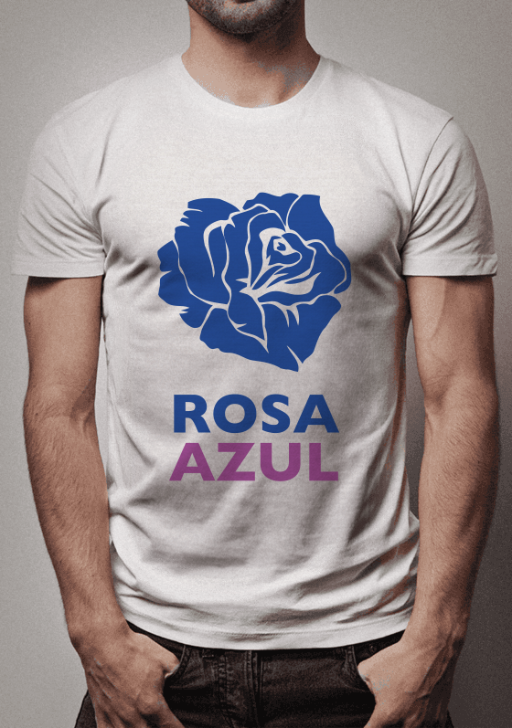Rosa Azul e Azul Rosa  - Rosa simples