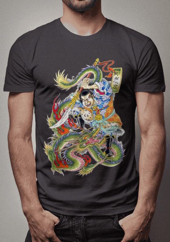 Nome do produto: Samurai enfrenta Dragão