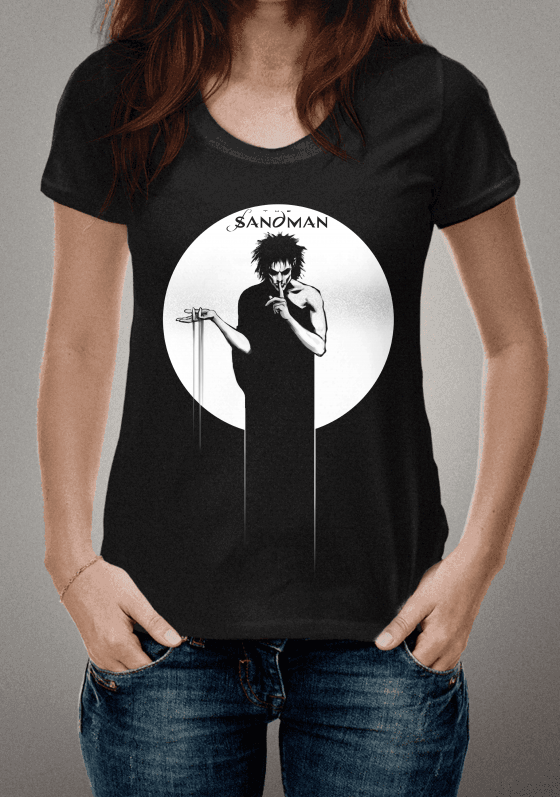sandman camisa preta