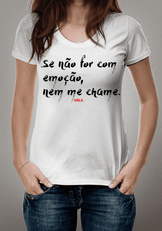 Nome do produto  Se não for com emoção