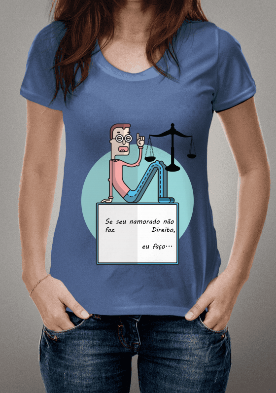 Nome do produto  Se seu namorado não faz Direito, eu faço...