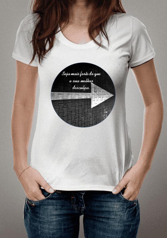Nome do produto  Seja mais forte do que a sua melhor desculpa - branca