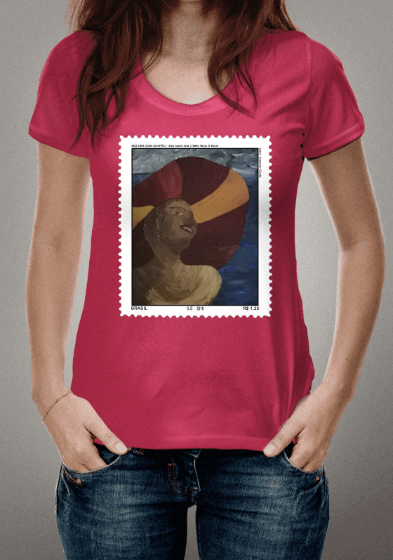 Nome do produto  SELO MULHER COM CHAPEU SEM TIMBRO