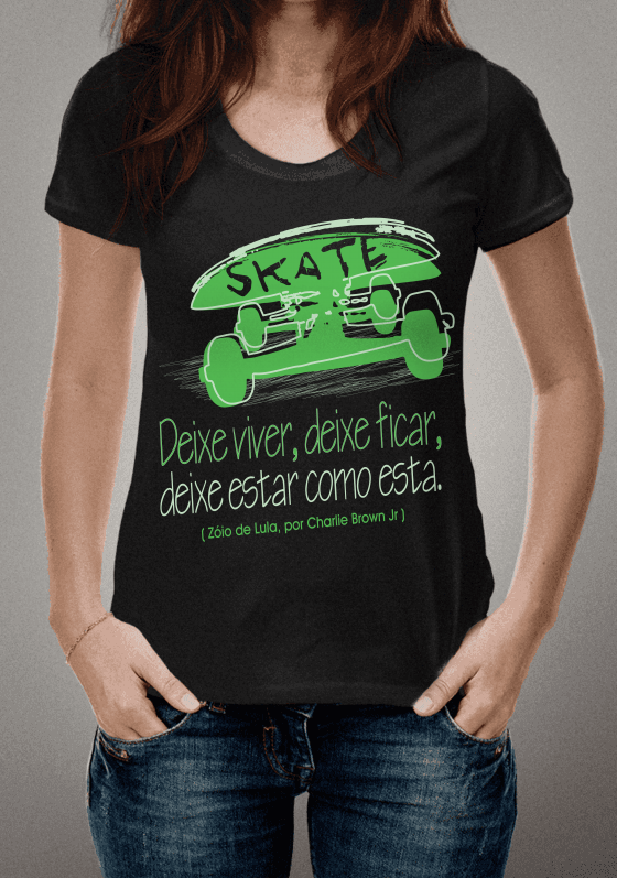 Nome do produto  Skate deixe viver, deixe ficar