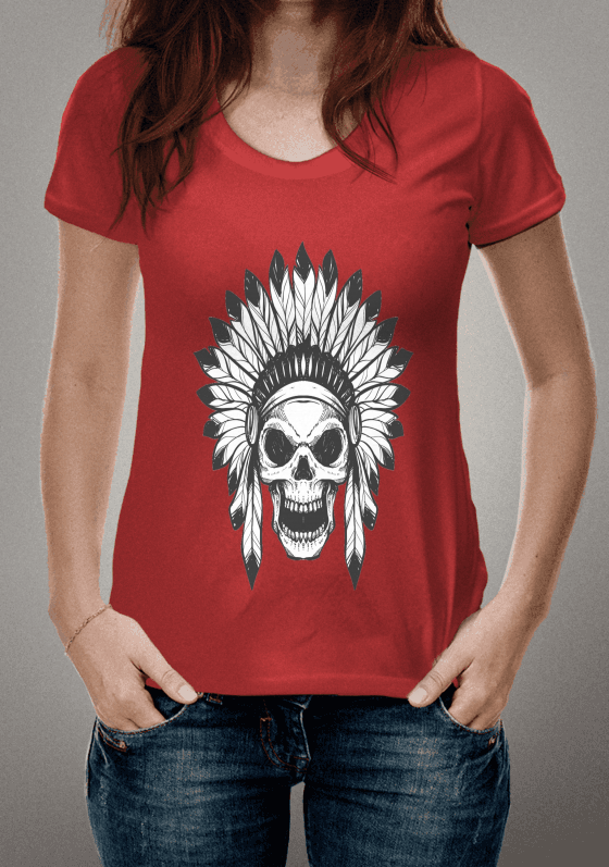 Nome do produto  SKULL APACHE - Holiudi