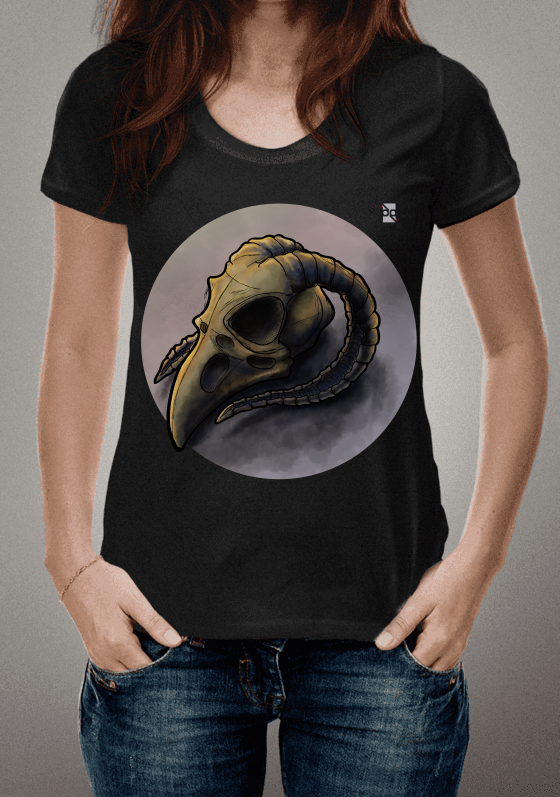 Nome do produto  Skull Bird - Preta