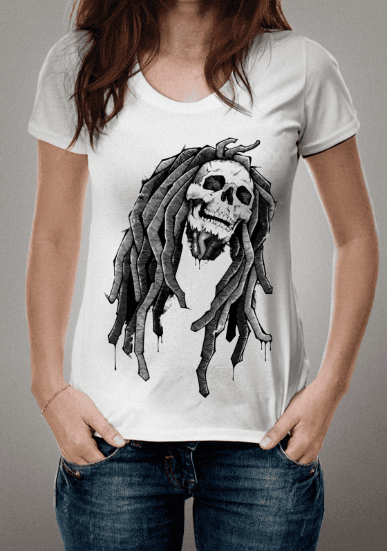 Nome do produto  SKULL BOB MARLEY