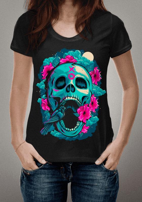 Nome do produto  SKULL FLOWER