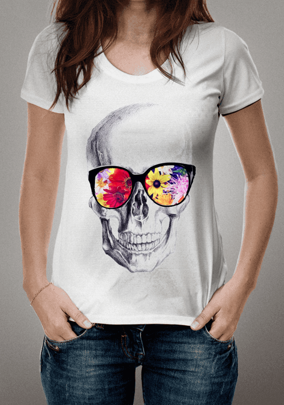 Nome do produto  SKULL FLOWER