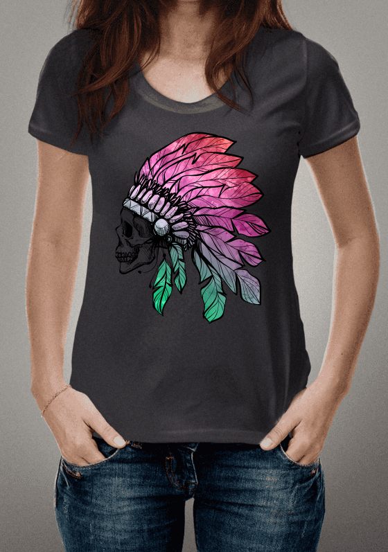 Nome do produto  Skull native american