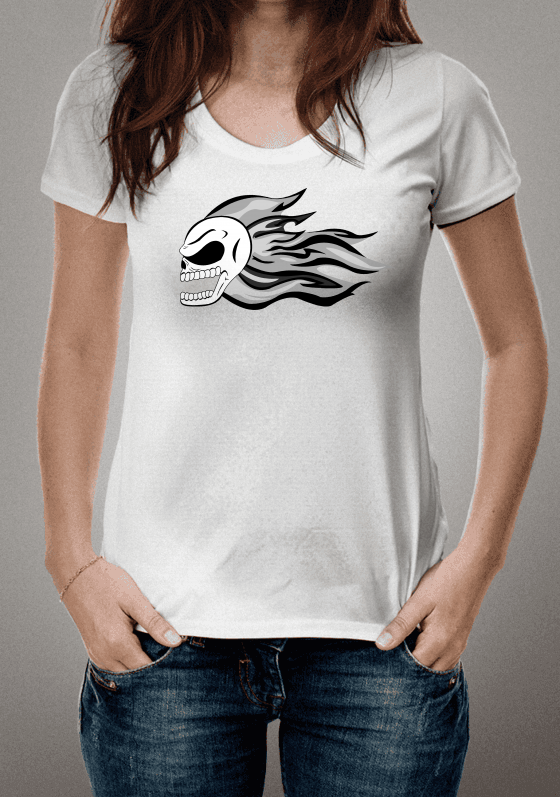 Nome do produto  Skull on Fire