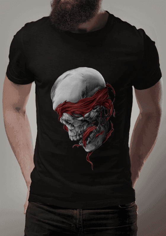 Nome do produto  SKULL RED BAND