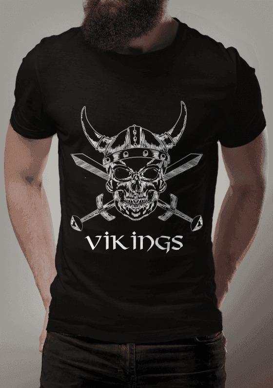 Nome do produto  Skull Viking White